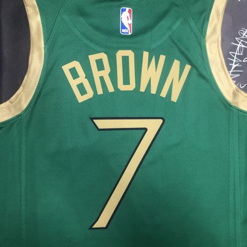 Men's Jaylen Brown Green Team Jersey - City Edition