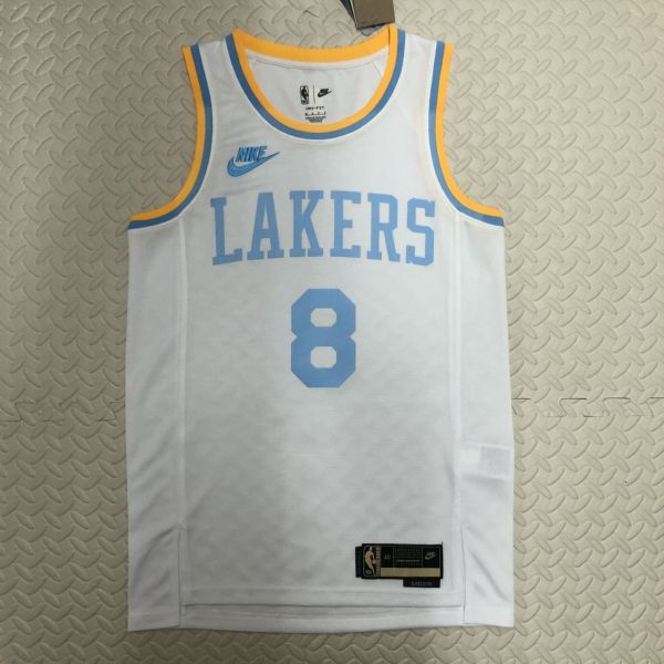 Men's Kobe Bryant White Retro Team Jersey