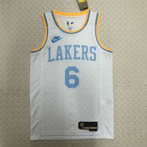 Men's LeBron James White Retro Team Jersey