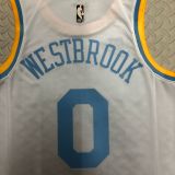 Men's Russell Westbrook White Retro Team Jersey