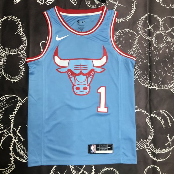 Men's Derrick·Rose Blue Team Jersey