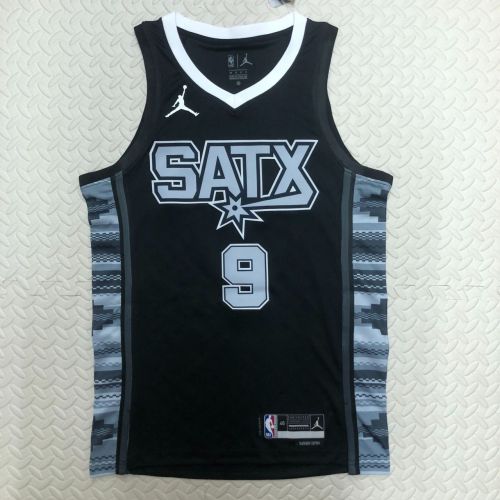Men's Tony Parker Black Team Jersey - Statement Edition