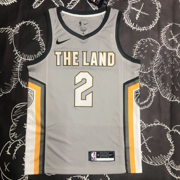 Men's Kyrie Irving Gray Team Jersey