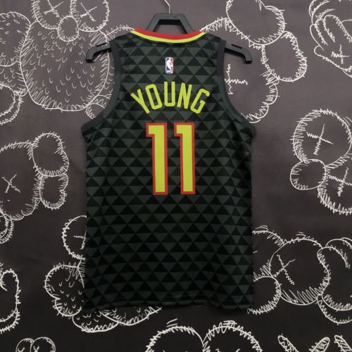 Men's Trae Young Black Team Jersey