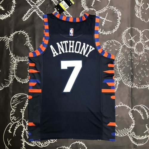 Men's Carmelo Anthony Black Team Jersey