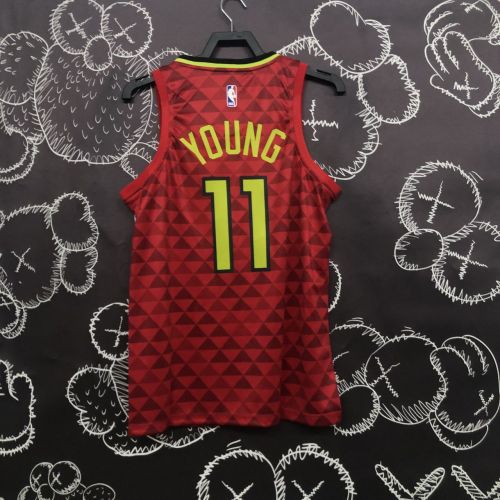 Men's Trae Young Red Team Jersey