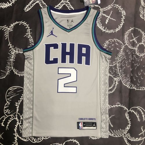Men's LaMelo Ball Gray Team Jersey
