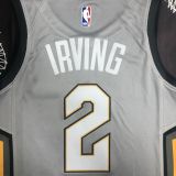 Men's Kyrie Irving Gray Team Jersey