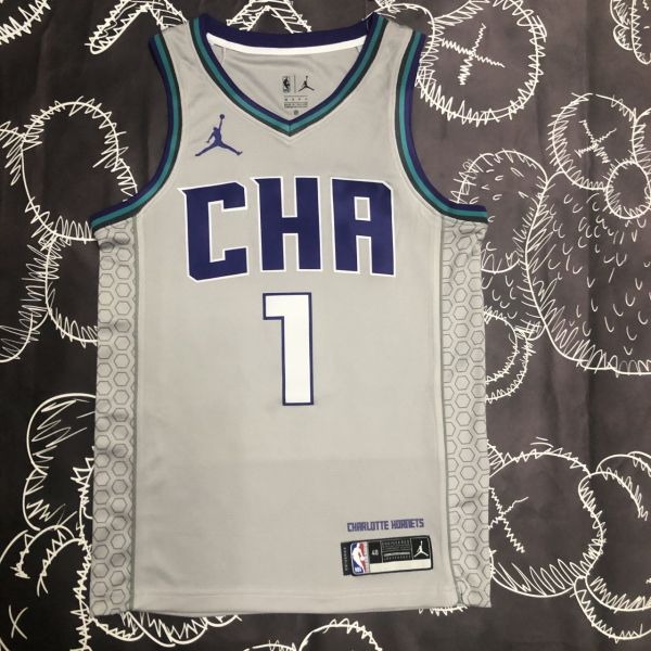 Men's LaMelo Ball Gray Team Jersey
