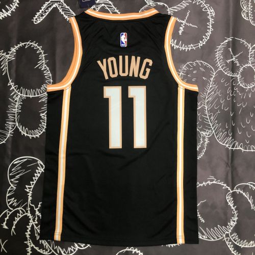 Men's Trae Young Black Team Jersey