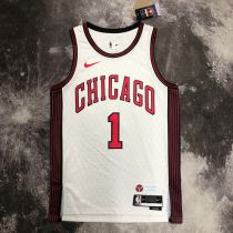 Men's Derrick·Rose White Team Jersey - City Edition