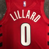 Men's Damian Lillard Red Team Jersey - Statement Edition