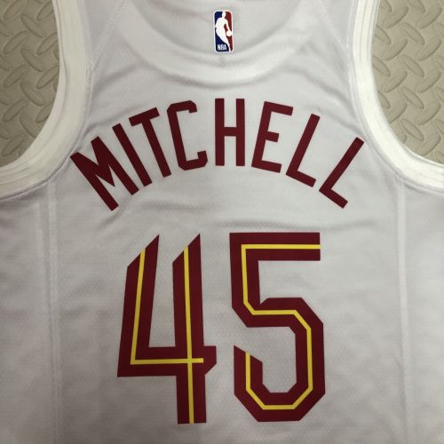 Men's Donovan Mitchell White Home Team Jersey