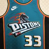 Men's Grant Hill Blue Retro Team Jersey