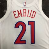 Men's Joel Embiid White Team Jersey - City Edition
