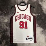 Men's Dennis Rodman White Team Jersey - City Edition