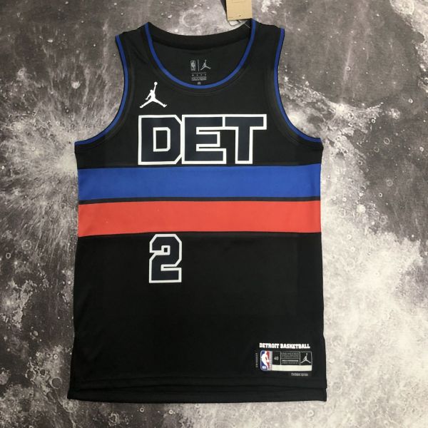 Men's Cade Cunningham Black Team Jersey - Statement Edition