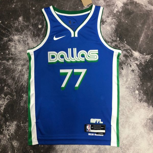 Men's Luka Doncic Blue Team Jersey - City Edition