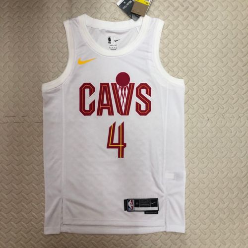 Men's Evan Mobley White Home Team Jersey