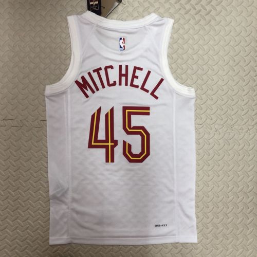 Men's Donovan Mitchell White Home Team Jersey