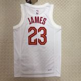 Men's LeBron Raymone James White Home Team Jersey