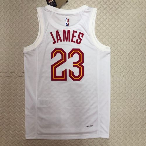 Men's LeBron Raymone James White Home Team Jersey