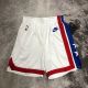 Men's White Retro Team Shorts