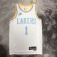 Men's D'Angelo Russell White Retro Team Jersey