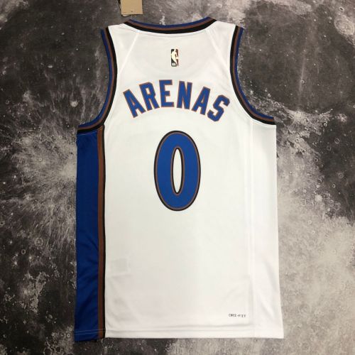 Men's Gilbert Arenas White Retro Team Jersey