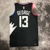 Men's Paul George Black Team Jersey - Statement Edition