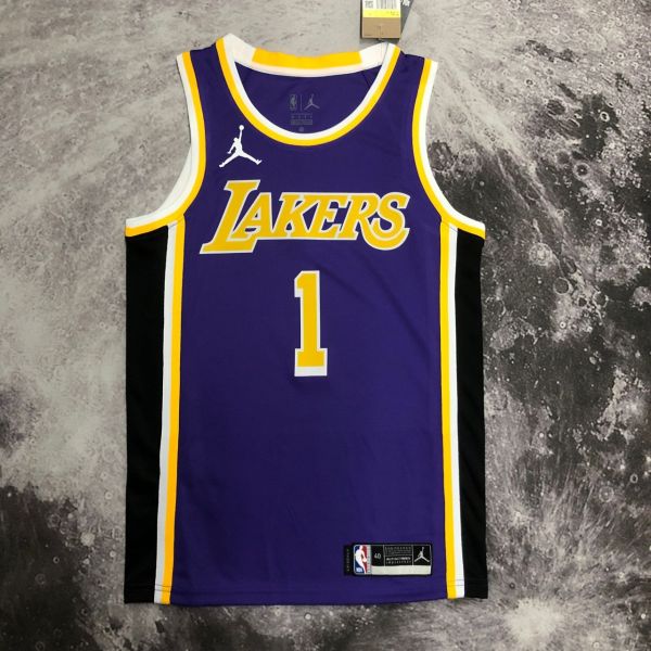 Men's D'Angelo Russell Purple Team Jersey - Statement Edition