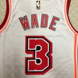 Men's Dwyane Wade White Retro Team Jersey
