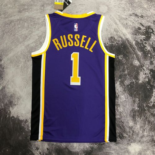 Men's D'Angelo Russell Purple Team Jersey - Statement Edition