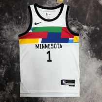 Men's Anthony Edwards White Team Jersey - City Edition