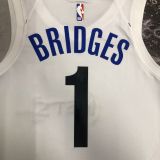 Men's Mikal Bridges White Team Jersey - City Edition