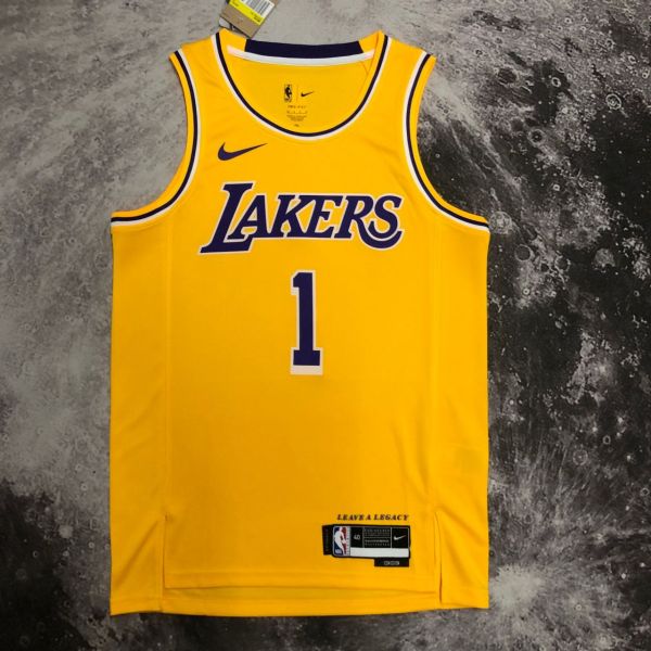 Men's D'Angelo Russell Yellow Team Jersey