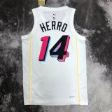 Men's Tyler Herro White Team Jersey - City Edition
