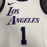 Men's D'Angelo Russell White Team Jersey - City Edition