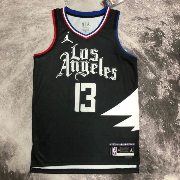 Men's Paul George Black Team Jersey - Statement Edition