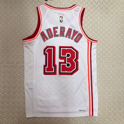 Men's Bam Adebayo White Retro Team Jersey