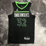 Men's Karl-Anthony Towns Black Team Jersey - Statement Edition