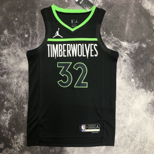 Men's Karl-Anthony Towns Black Team Jersey - Statement Edition