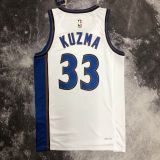 Men's Kyle Kuzma White Retro Team Jersey