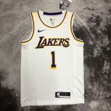 Men's D'Angelo Russell White Team Jersey