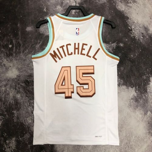 Men's Donovan Mitchell White Team Jersey - City Edition