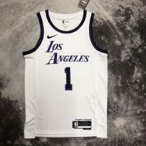 Men's D'Angelo Russell White Team Jersey - City Edition