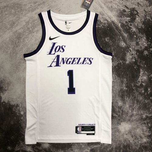 Men's D'Angelo Russell White Team Jersey - City Edition
