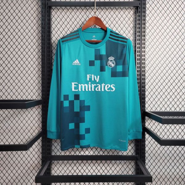 Real Madrid 2017/2018 Third Retro L/S Jersey
