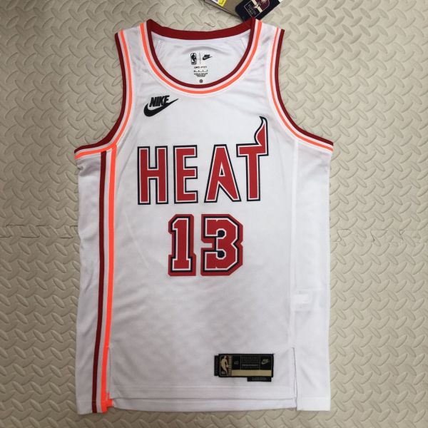 Men's Bam Adebayo White Retro Team Jersey
