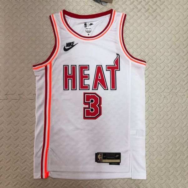 Men's Dwyane Wade White Retro Team Jersey